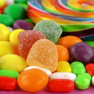 Candy Sweet Jelly Lolly and Delicious Sugar Dessert